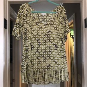 J. Jill geometric print blouse
